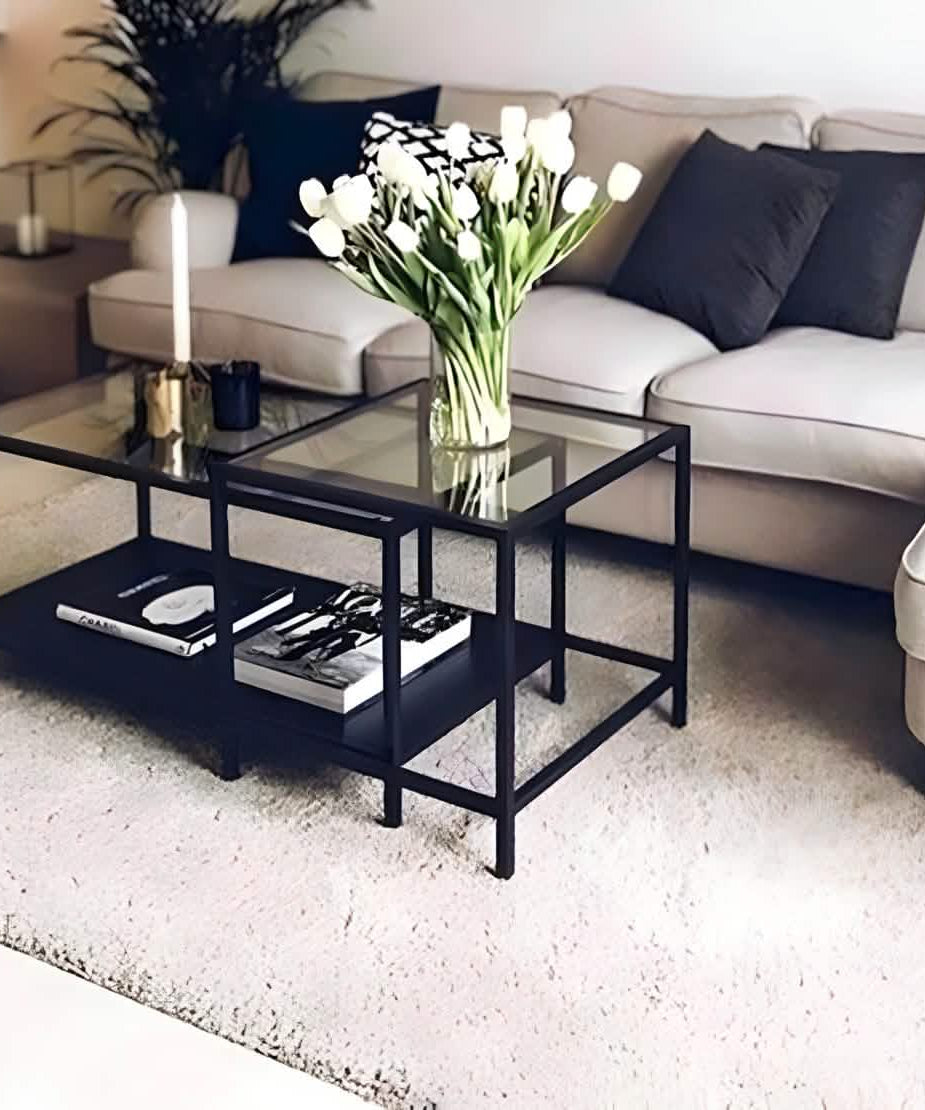 NArt200 - ترابيزة قهوة زجاج