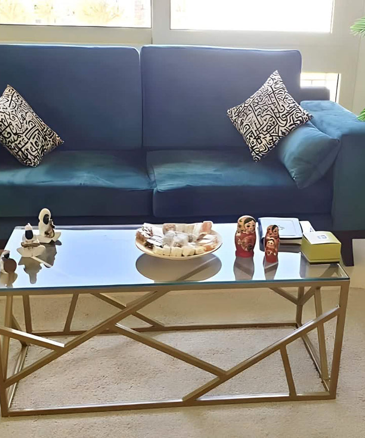 NArt206 - ترابيزة قهوة زجاج