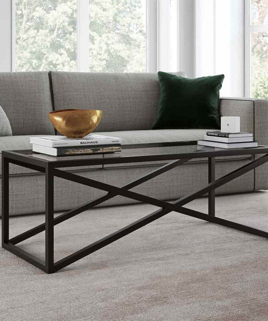 NArt219- ترابيزة قهوة بسطح زجاج