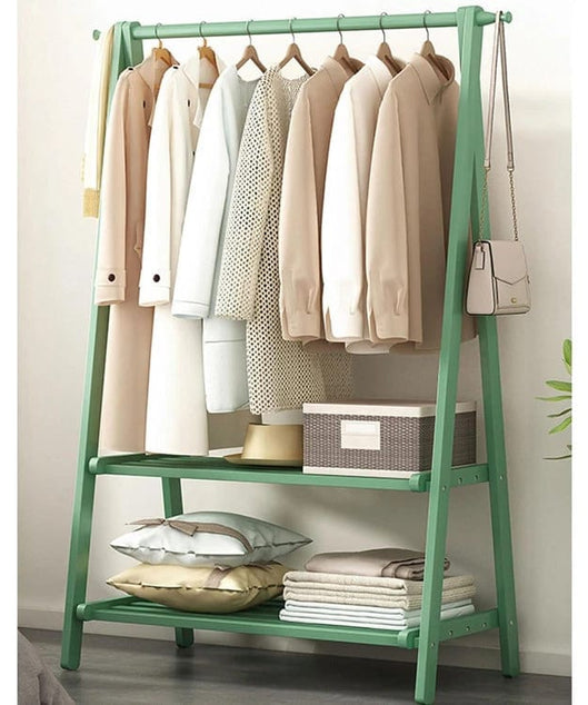 استاند ملابس خشب طبيعي