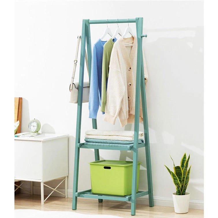 استاند ملابس خشب طبيعي