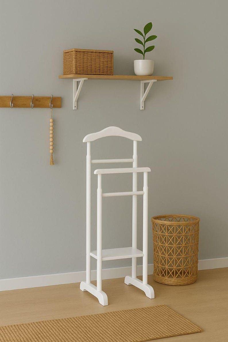 استاند ملابس خشب طبيعي