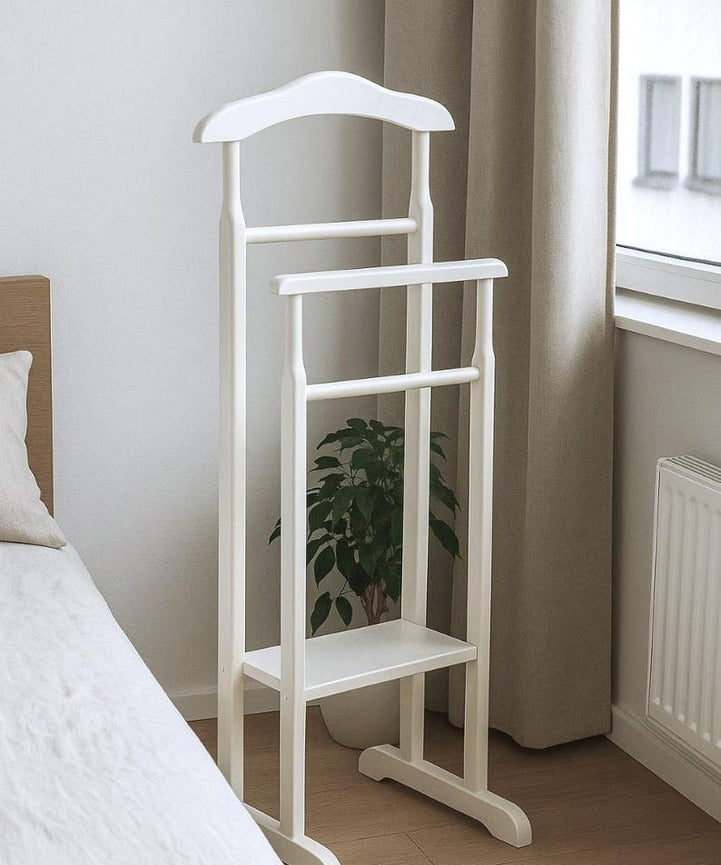 استاند ملابس خشب طبيعي