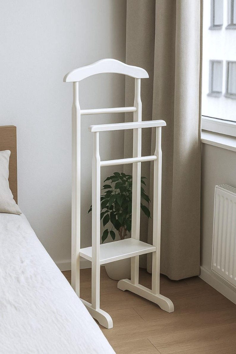 استاند ملابس خشب طبيعي