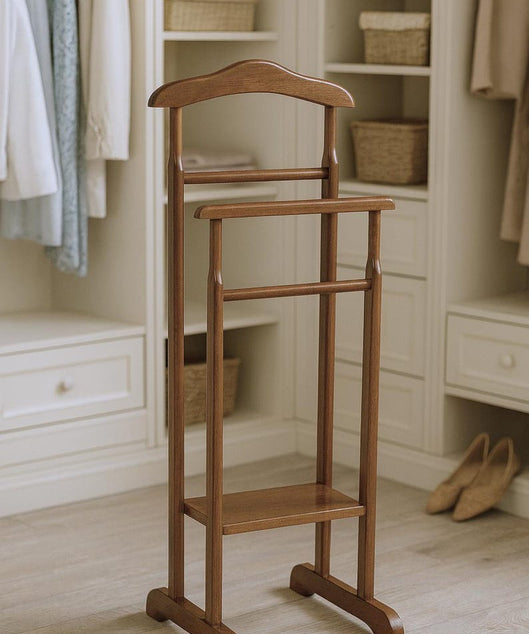 استاند ملابس خشب طبيعي