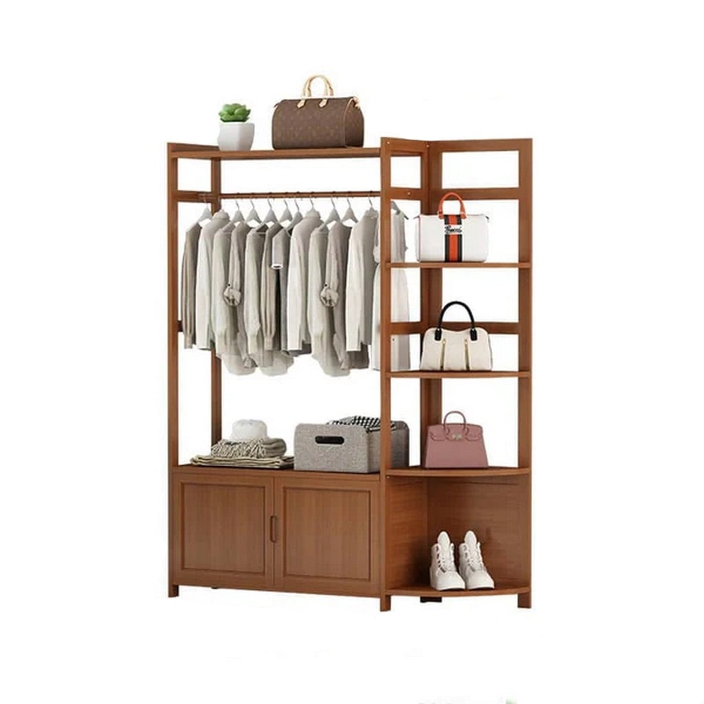 استاند ملابس خشب طبيعي