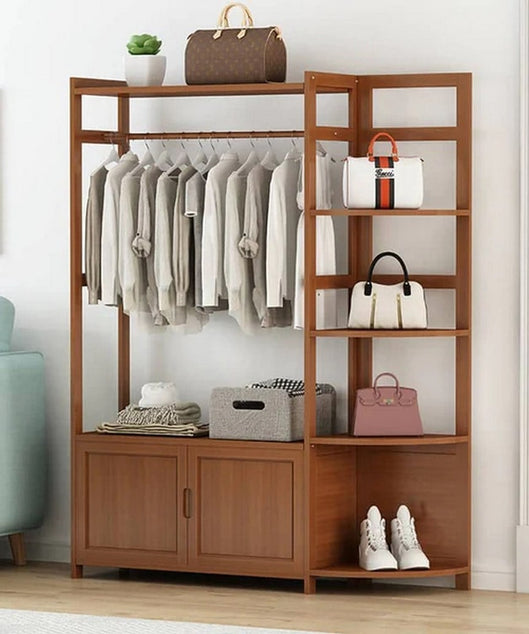 استاند ملابس خشب طبيعي