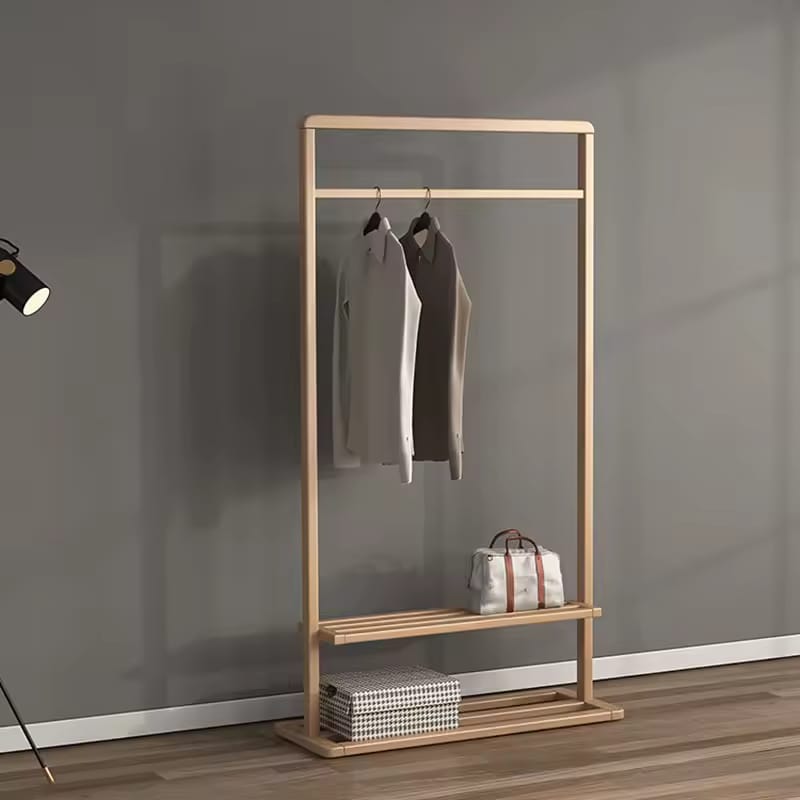 استاند ملابس خشب طبيعي