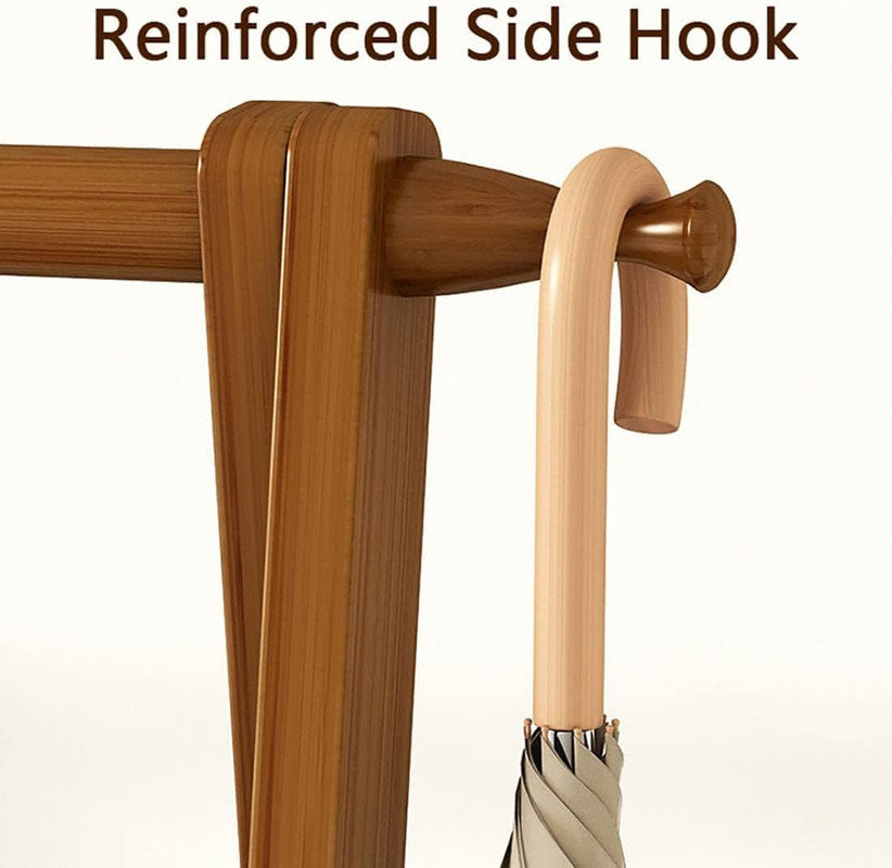 استاند ملابس خشب طبيعي