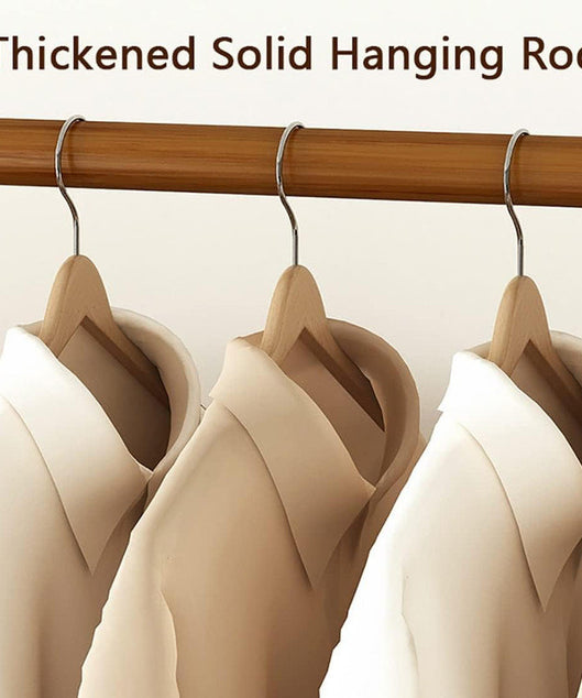 استاند ملابس خشب طبيعي