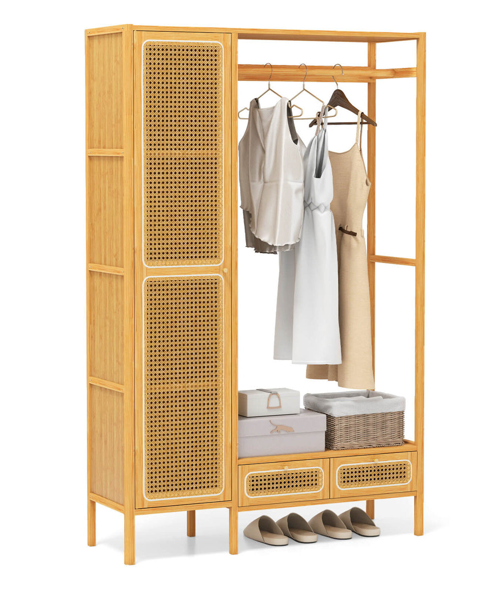 استاند ملابس خشب طبيعي