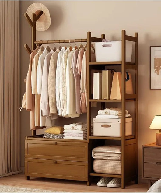 استاند ملابس خشب طبيعي