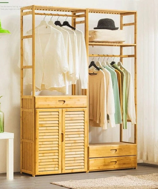 استاند ملابس خشب طبيعي