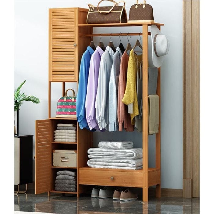 استاند ملابس خشب طبيعي