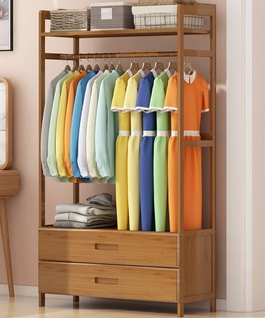 استاند ملابس خشب طبيعي