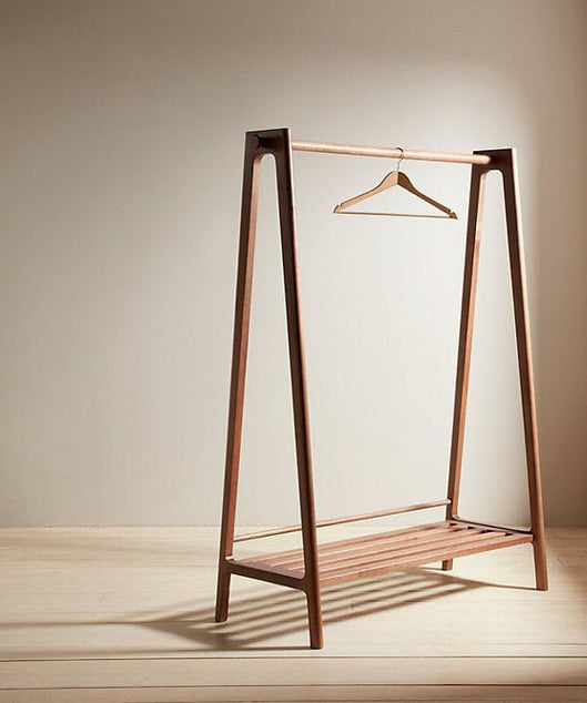 استاند ملابس خشب طبيعي