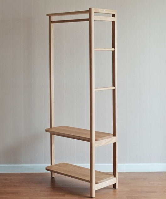 استاند ملابس خشب طبيعي