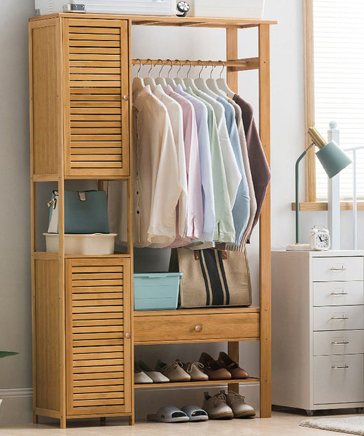 استاند ملابس خشب طبيعي