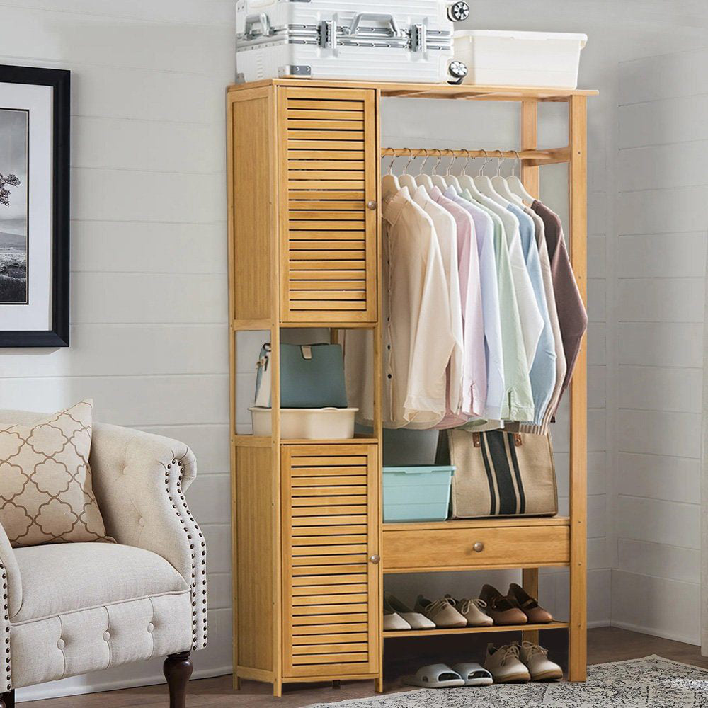 استاند ملابس خشب طبيعي