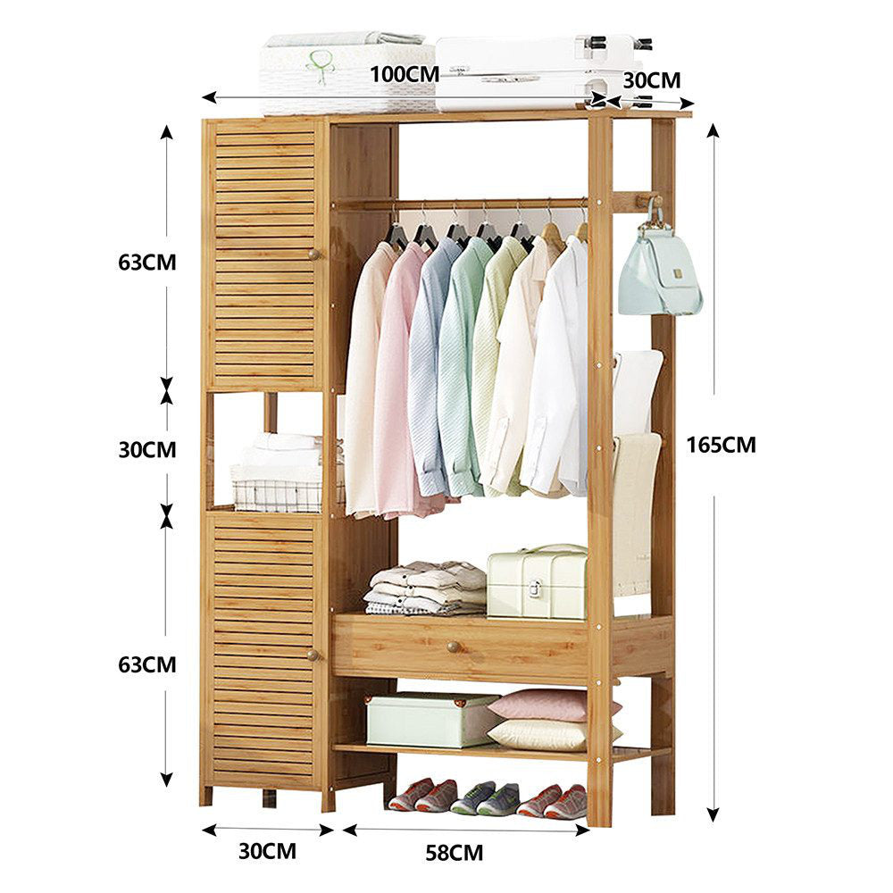 استاند ملابس خشب طبيعي