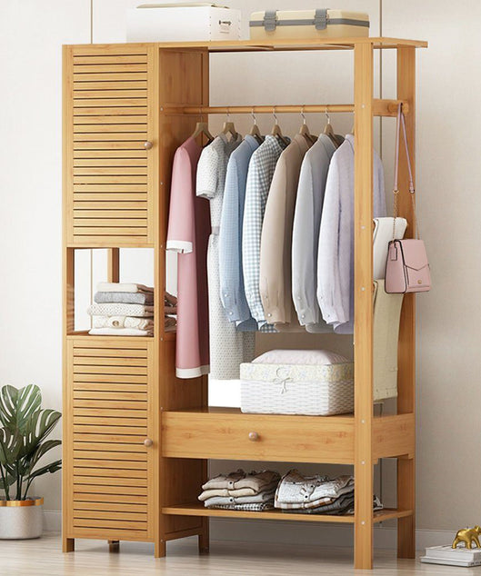 استاند ملابس خشب طبيعي