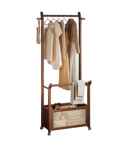 استاند ملابس خشب طبيعي