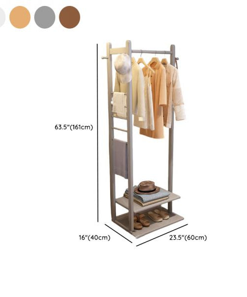 استاند ملابس خشب طبيعي