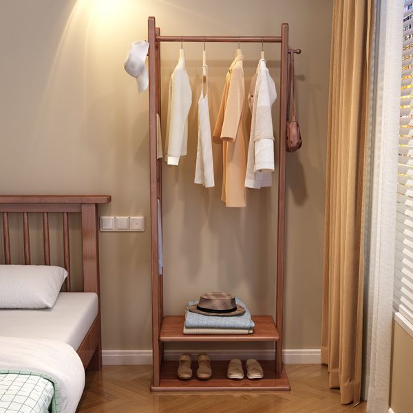 استاند ملابس خشب طبيعي