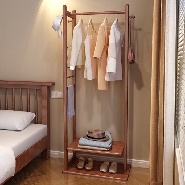 استاند ملابس خشب طبيعي