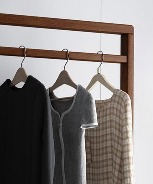 استاند ملابس خشب طبيعي