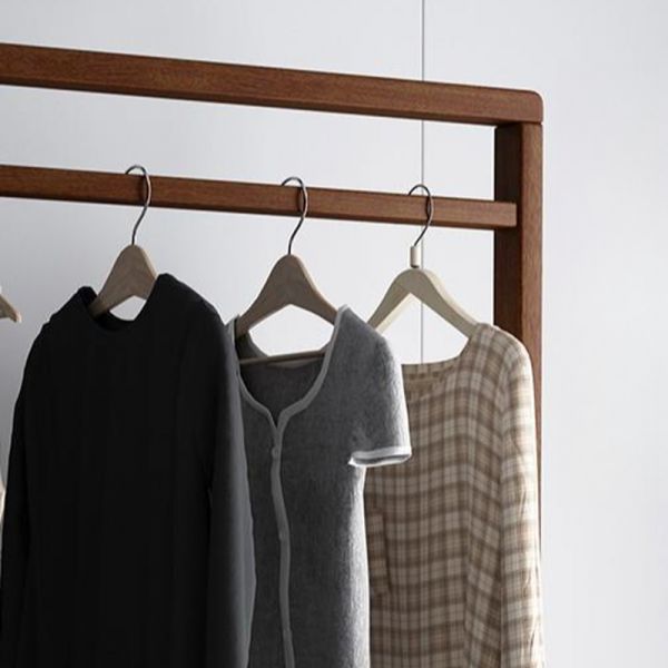 استاند ملابس خشب طبيعي