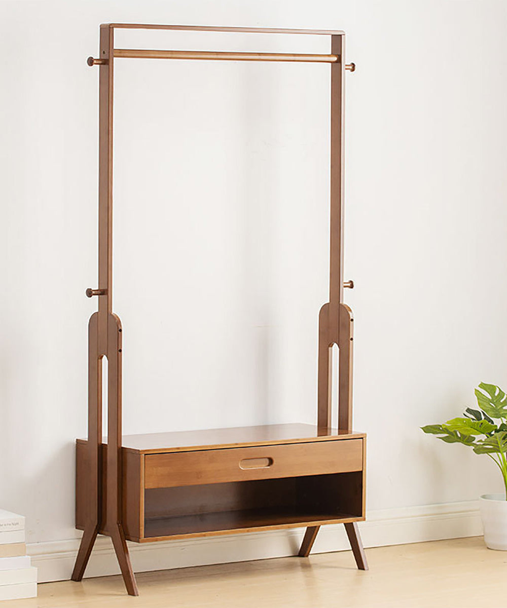 استاند ملابس خشب طبيعي