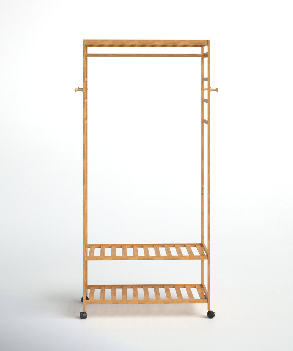 استاند ملابس خشب طبيعي