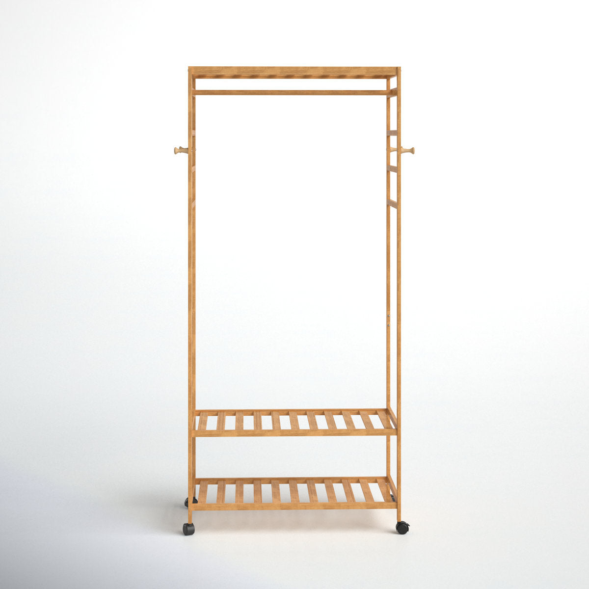 استاند ملابس خشب طبيعي