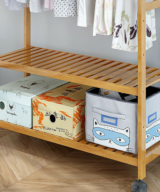 استاند ملابس خشب طبيعي