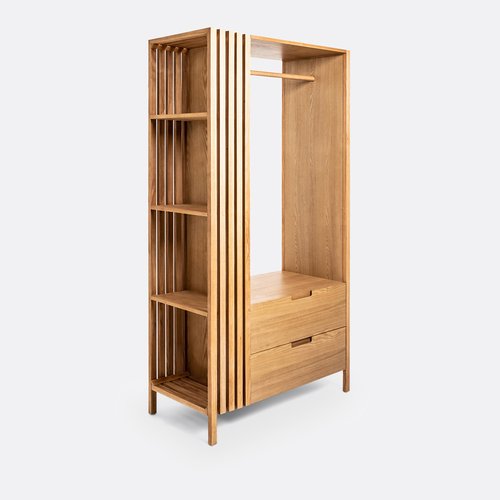 استاند ملابس خشب طبيعي