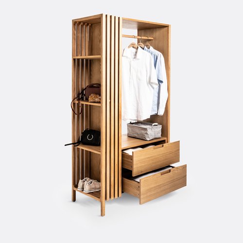 استاند ملابس خشب طبيعي