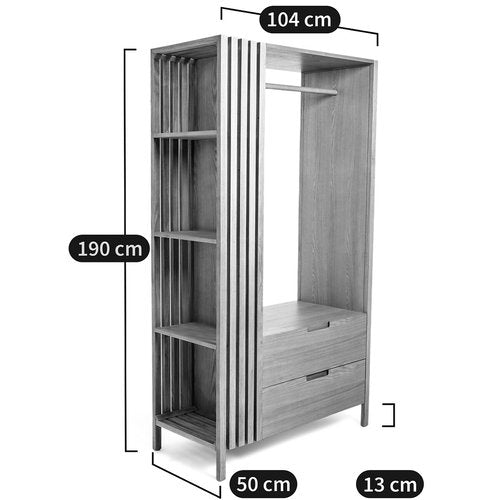 استاند ملابس خشب طبيعي