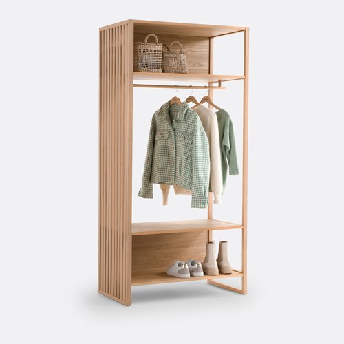 استاند ملابس خشب طبيعي