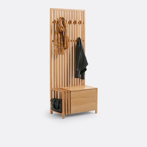 استاند ملابس خشب طبيعي