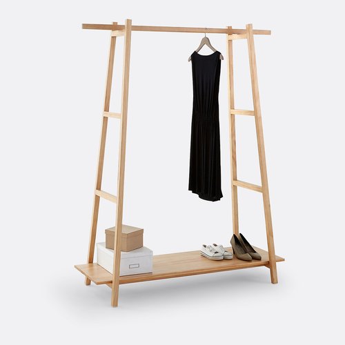 استاند ملابس خشب طبيعي