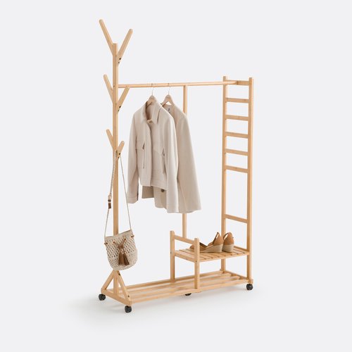 استاند ملابس خشب طبيعي