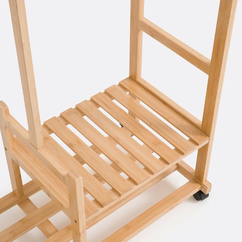 استاند ملابس خشب طبيعي