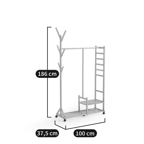 استاند ملابس خشب طبيعي