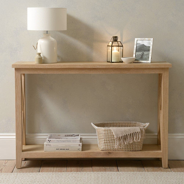 Natural Swedish wood console