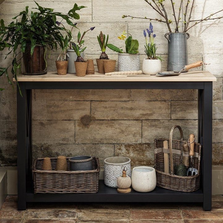 Natural Swedish wood console