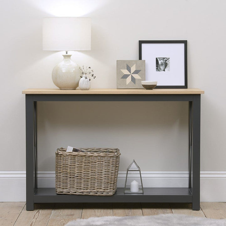 Natural Swedish wood console