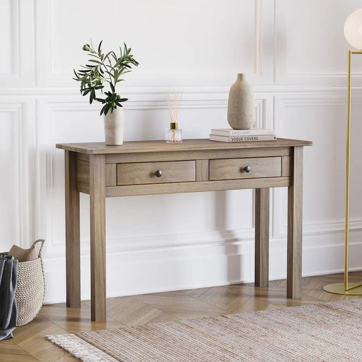 Natural Swedish wood console