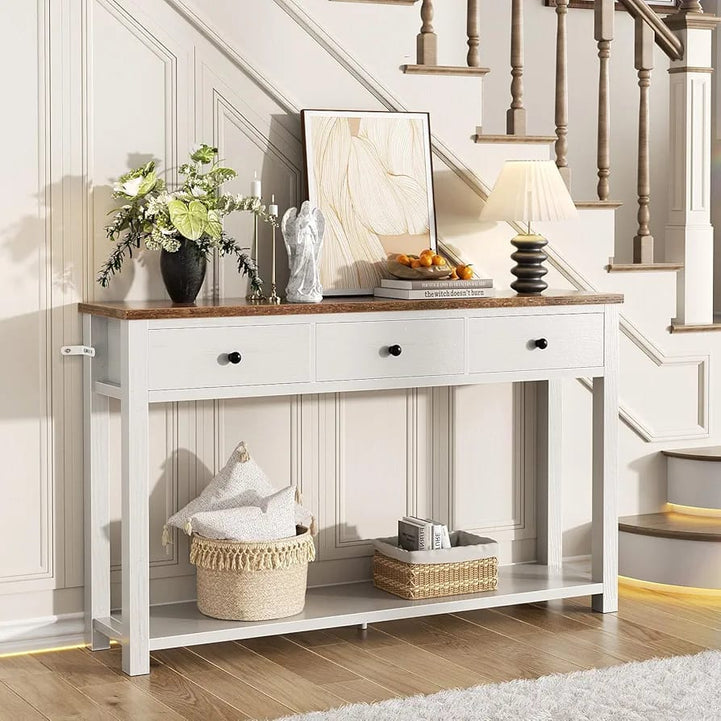 Natural Swedish wood console