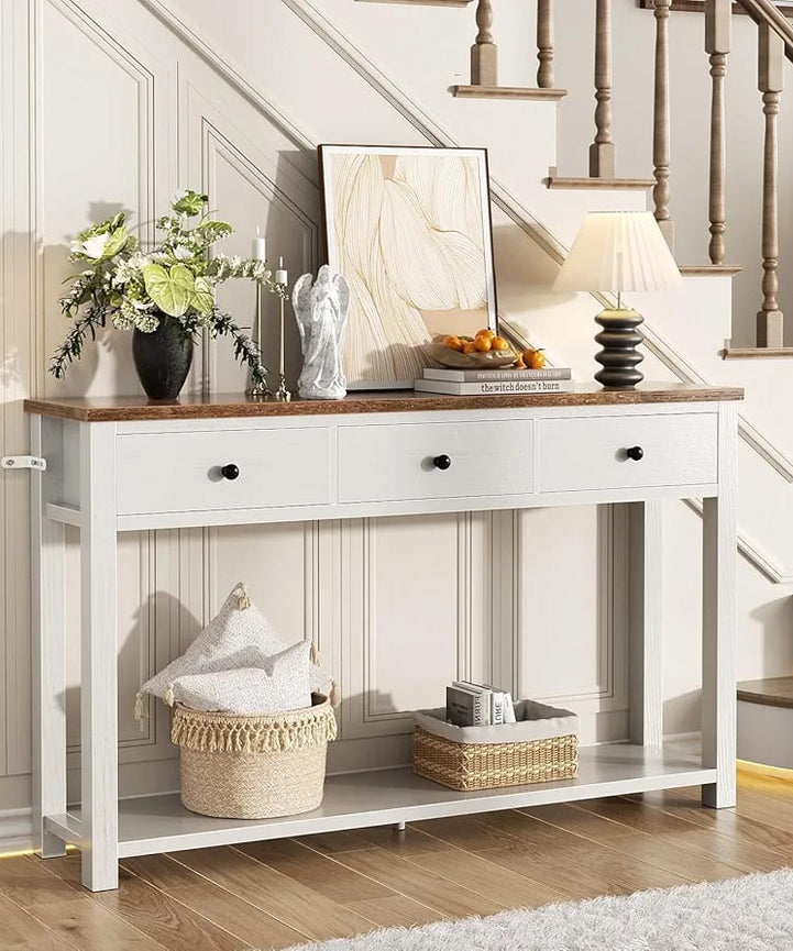 كونسول خشب سويد طبيعي